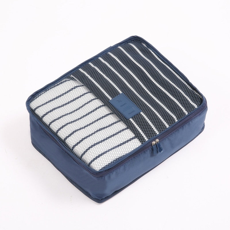 RUPUTIN 6Pcs/set Travel Organizer Storage Bags Suitcase Packing Set Storage Cases Portable Luggage Organizer Clothes Tidy Pouch