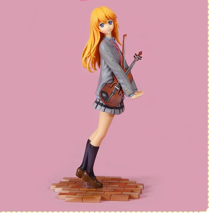 20cm Japanese anime figure action figure your lie in april kaori miyazono cartoon doll PVC figurine world anime