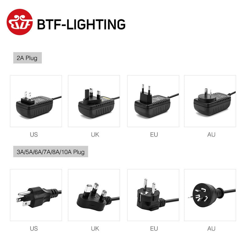 DC12V LED Power Supply 1A 2A 3A 5A 6A 7A 8A 10A Switch Transformer for WS2811 WS2815 LED Strip Light Adapter 5050 3528 LED Light