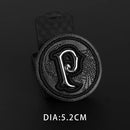 Black Handmade 3D Bee Wolf Embroidered Patches An Crown Number Metal Leather Sew on Applique for Jacket Jean Backpack Badges