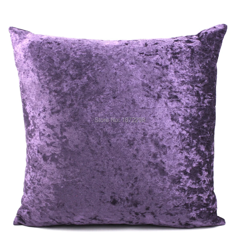 Free Shipping Ice Velvet Cushion Cover 40/50/60/65/70cm Solid Color Throw Pillow Case Home Living Room Sofa Decor HT-PIVBC-A