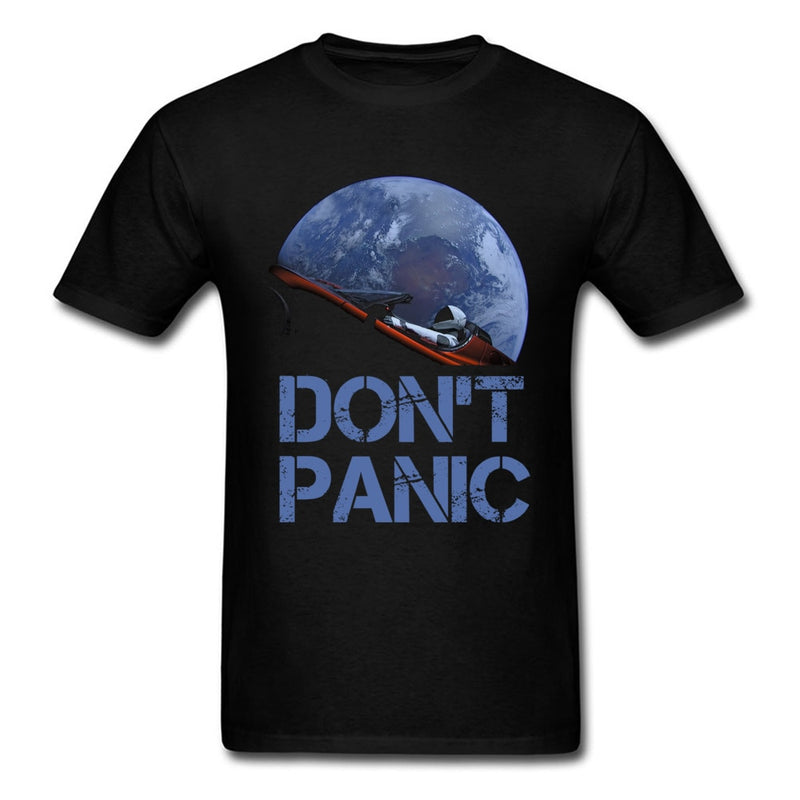 Novelty Occupy Earth SpaceX Starman T Shirt Man 100% Cotton Elon Musk Space X T-Shirt Summer Camiseta Mens Tshirt Don&