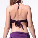 Sequin Halter Bra Top Belly Dance Boho Festival Top Clubbing Tribal Bra BH Top Bellydance Sequins Beaded Bra