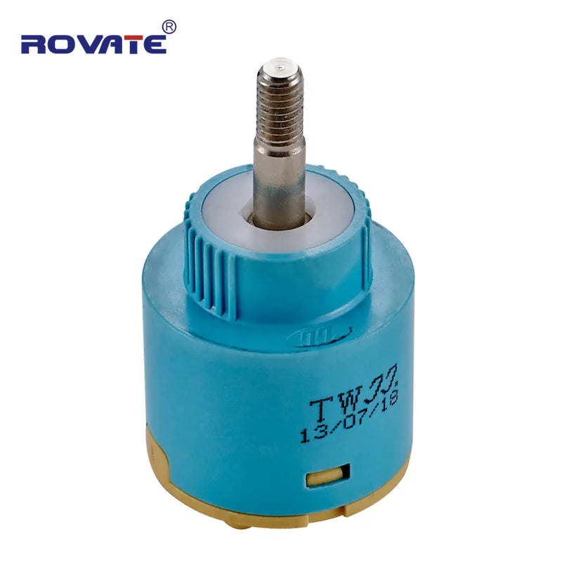 ROVATE Faucet Cartridge 35mm Ceramic Valve 360 Degree Rotation Faucet Accessories Faucet Replacement Cartridge Mixing Valve