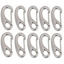 304 Stainless Steel Egg Shape Spring Snap Multifunctional Hiking Camping Belt Carabiner Quick Release Hook 10Pcs/5Pcs/2Pcs