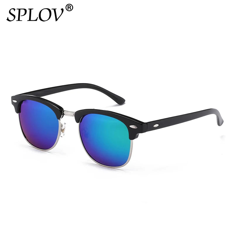 New Fashion  Semi Rimless Polarized Sunglasses Men Women Brand Designer Half Frame Sun Glasses Classic Oculos De Sol UV400