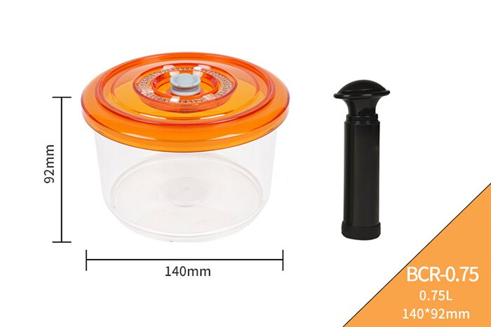 LAIMENG Vacuum Container Plastic Food Storage Container With Lid Damp Proof Large Capacity Kitchen Box for Vacuum Sealer S250