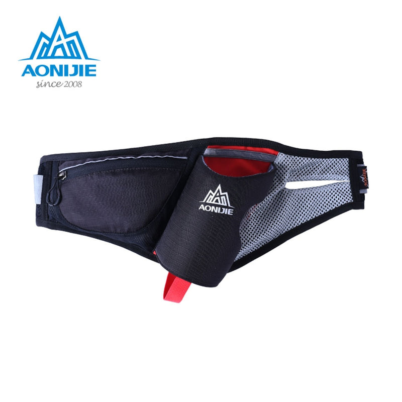 AONIJIE Outdoor Waist Belt Sports Hydration Packs Fanny Pack Phone Holder For Trail Running Camping Marathon With 600ml Bottle