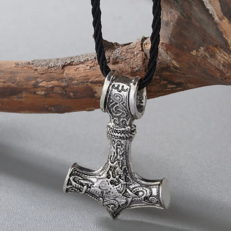 CHENGXUN Viking Men Necklace Multiple Punk Gothic Style Norse Amulet Pendant Necklace Slavic Talisman Jewelry  for Boys