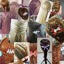 Mannequin Head Hair Styling Training Head Manikin Cosmetology Doll Head Straight Synthetic Fiber Hairdressing Training Mode