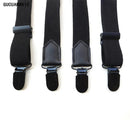 NEW GUCUANNVIC Classic wild do not cross men suspenders  General Fashionable strap black clips  Width: 2.5cm suspenders  women