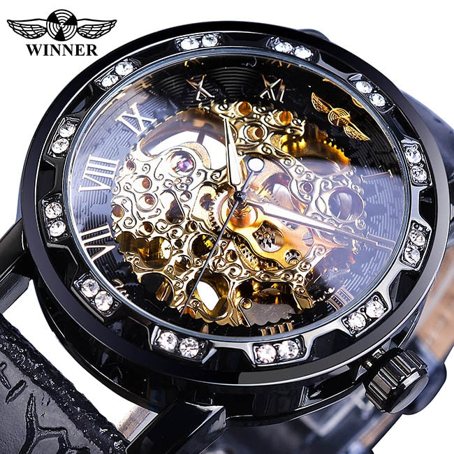 Forsining Golden Gear Movement Retro Royal Classic Fashion Mens Mechanical Wrist Watches Top Brand Luxury Male Clock Relogio