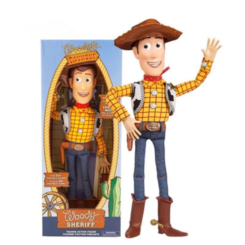 15inch Toy Story Talking Woody Jessie Buzz Lightyear cartoon Action Figure Collectible Model Toy Doll for kids christmas gift