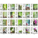 72''Asian Zen Spring Water Black Stones Shower Curtain Green Bamboo Polyester Fabric Bathroom Curtains for Bathtub Home Decor