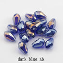 60/70PCS 8/10mm Crystal Tear Drop Shape Beads for Jewelry Making Waterdrop AB Glass Beads Loose Jewellery Beads DIY Bracelets