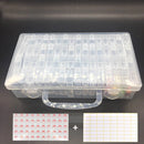 64/128/pcs Diamond Painting Tools Beads Container Rhinestone Diamond Embroidery Stone Storage Accessory Mosaic Convenience Box