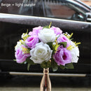 10PCS/Lot 15 Head Road led Flowers Wedding Fabric&Plastic Simulation Rose Road Lead Party Centerpiece Flores Home Decoration
