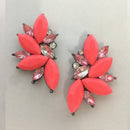 2018 Elegant Crystal Opal Stone Stud Earrings Christmas Party Earrings for Women Trendy Earrings 19 colors