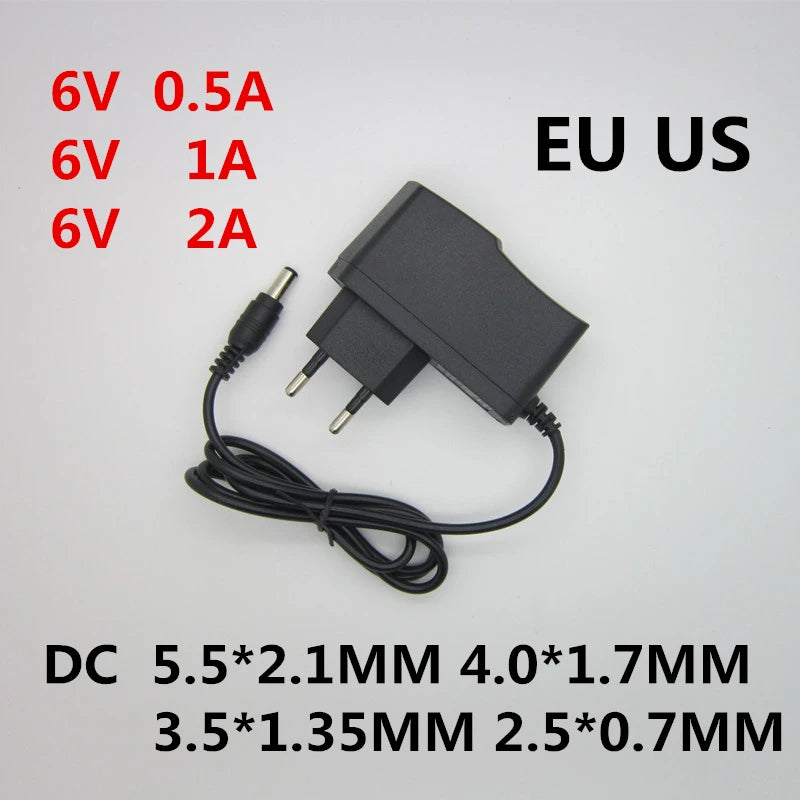 AC 110-240V to DC 6V 0.5A 1A 2A 3A Universal Switch Power Supply Adapter Charger 6 V Volt for Omron Blood Pressure Monitor M2 M3