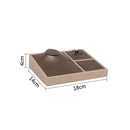 Qulaity Faux Leather Ring Necklace Earrings Jewelry Display Tray Showcase Set Jewellery Organizer for Bague Colar Stand Holder