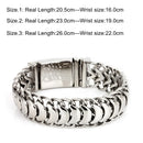 Kalen New High Polished Shiny Bracelets Stainless Steel Bike Link Chain Bike Chain Bracelets Fashion Male Accessories 2018