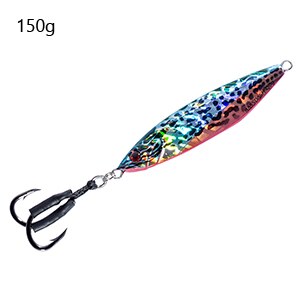 Bassdash Vertical Jigs Slow Jigging Lures Long Casting Jerkbaits 100/150/200 Grams, for Saltwater Freshwater Fishing 1 pcs