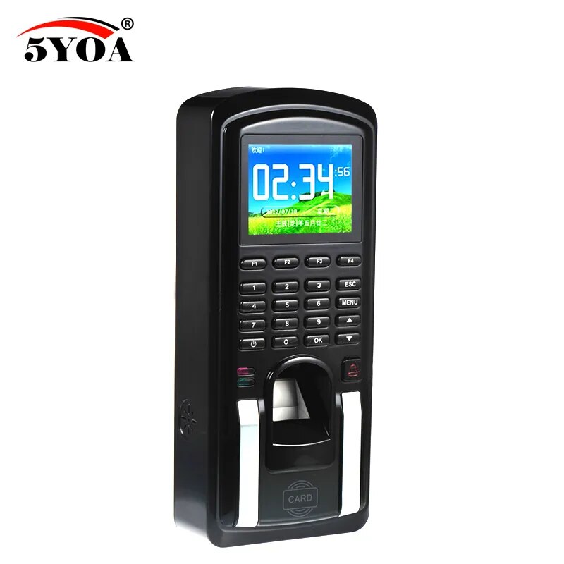 5YOA Fingerprint Password Key Lock Access Control Machine Biometric Electronic Door Lock RFID Reader Scanner System