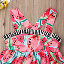Citgeett Summer Infant Newborn Baby Girl Watermelon T-shirt Clothes+Briefs Striped Shorts Pants Outfit Sets