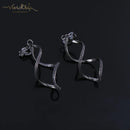 4 Color Geometry Irregular Metal Wave Pattern Glitter Clip on Earrings No Pierced for Women Minimalism Ear Clips Fashion Jewelry