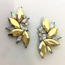 2018 Elegant Crystal Opal Stone Stud Earrings Christmas Party Earrings for Women Trendy Earrings 19 colors