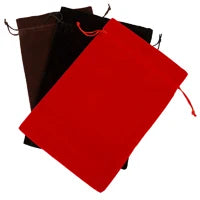 1pcs Big Velvet Drawstring Pouch Bags 20x30cm(8"x12") Jewelry Wedding Holiday New Year Christmas Party Makeup Gift Bag Black Red