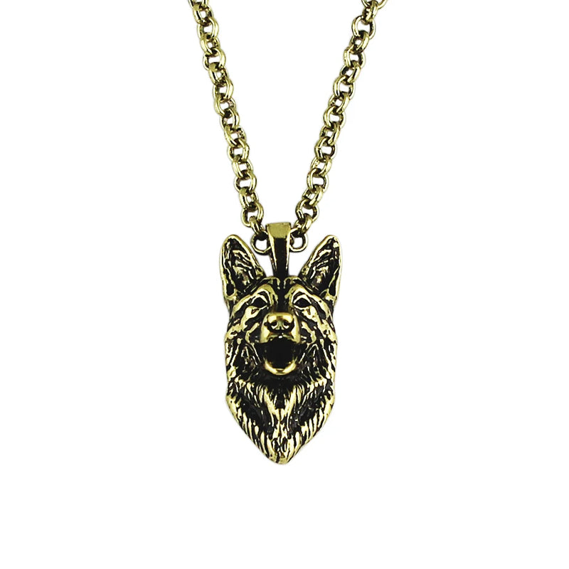 German shepherd necklace dog pendant Animal series jewelry for pet lovers
