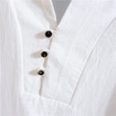 (Shirt + trousers) 2023 summer fashion men shirt Man Cotton and linen shirts Short sleeve men's casual shirts men size M to 5XL