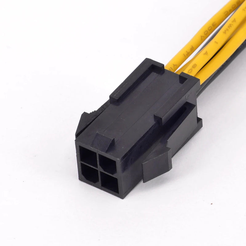 4Pin CPU Power Supply Extension Cord Cable 18 AWG Y Splitter ATX 12V P4 Power Port Female 1 to 2 Female Connector Cable 20cm