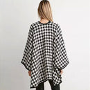 High Quality Winter Spring Fashion Wool Scarf Women Solid Thick Warm Knitted Scarves Houndstooth poncho Ladies Scarfs Shawls