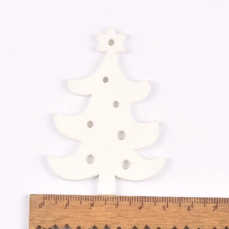 5pcs+1m hemp rope Christmas Tree Ornament Wooden Hanging Pendants Christmas tree snow angel Star Christmas Decorations for Home