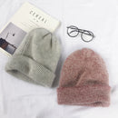 Autumn winter rabbit hair Winter skullies Hat fashion warm beanies hats casual women solid adult rabbit caps cover head
