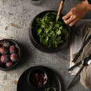 KINGLANG 1PCS Ceramic Rice Black Matte Bowl Home Soup Restaurant Noodle Bowl Snack Tableware