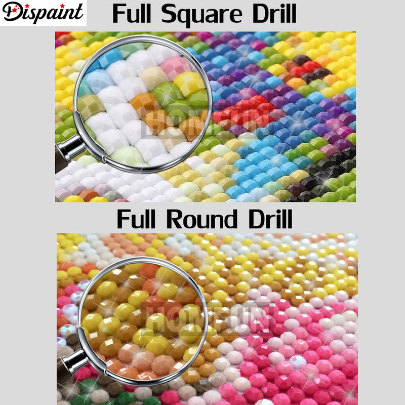 Dispaint Full Square/Round Drill 5D DIY Diamond Painting "Toilet frog" Embroidery Cross Stitch 3D Home Decor A11147