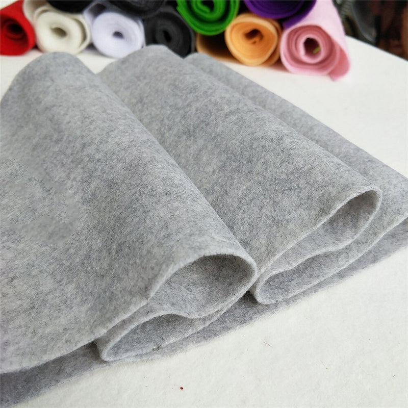 7 Rolls 20*90cm Soft Felt Fabric Non-woven Felt Fabric Sheet  DIY Sewing Dolls Crafts Material 1.4mm Thick