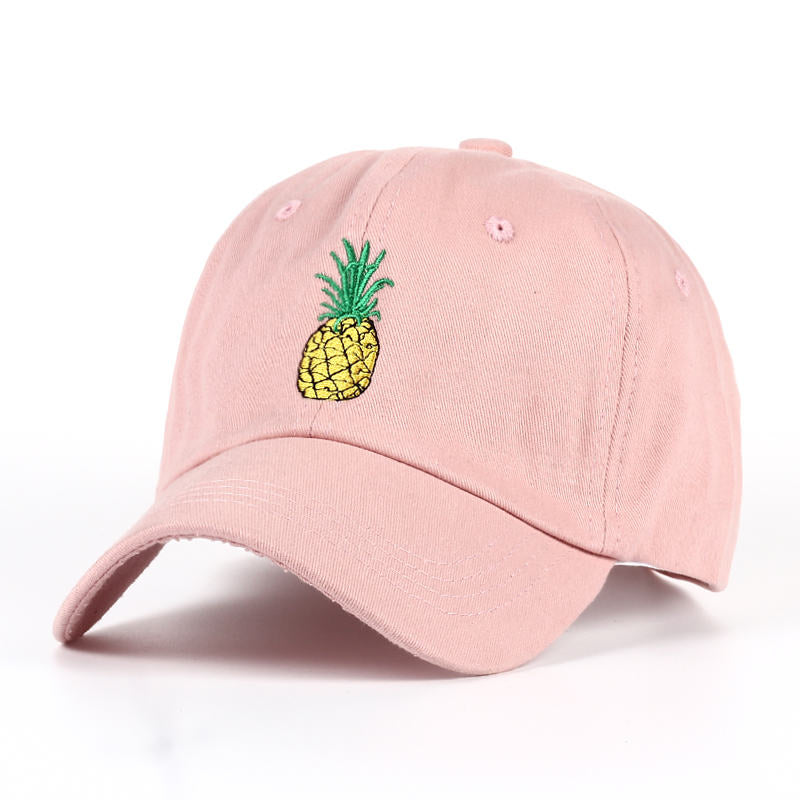 TUNICA Pineapple Embroidery Baseball Cap Cotton 100% Hipster Hat Fruit Pineapple Dad Hat Hip Hop Cotton Snapback Cap hats