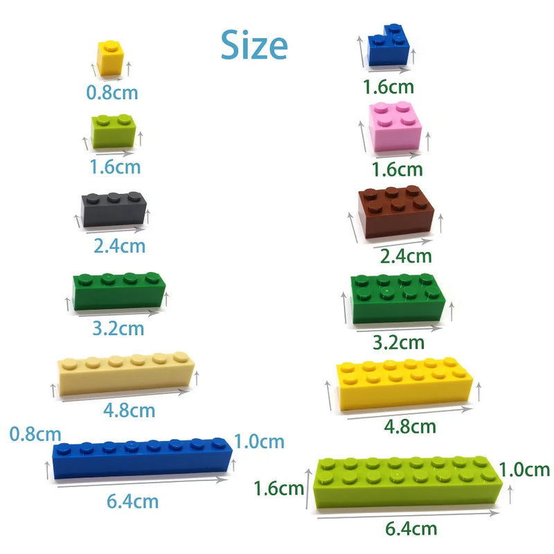 20PCS Thick 1x10 DIY Building Blocks Figures Bricks Educational Creative Size Compatible With Brands Toys for Children 6111