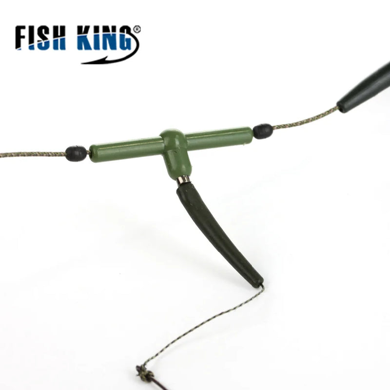 FISH KING Fishing Bait Cage 20g 30g Fish Bait Lure Copper Trap Basket Feeder Holder With Hooks Carp Fishing Tackle Accessories