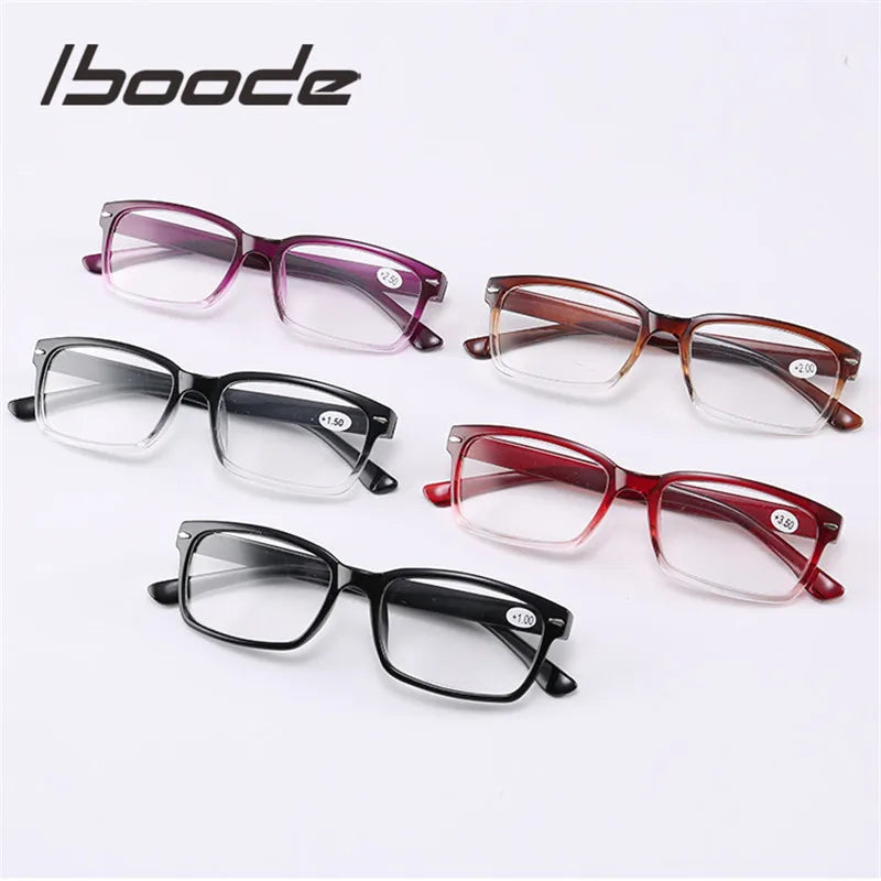 iboode Ultra Light Reading Glasses Men Women Eyeglasses Unisex Presbyopia Eyewear With 1.0 1.5 2.0 2.5 3.0 3.5 4.0 Diopter