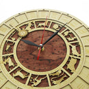 Venice Venezia Wood Clock Rustic Kichen Wall Watch Astrology Science Zodiac Wall Art Vintage Astronomical Constellations Clock
