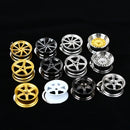 Wheel Rim Hub Tuning Mini Keychain Key Chain Keyring Key Ring Pendent JDM Hellaflush Zinc Alloy Car Truck TE37 CVT MB Design