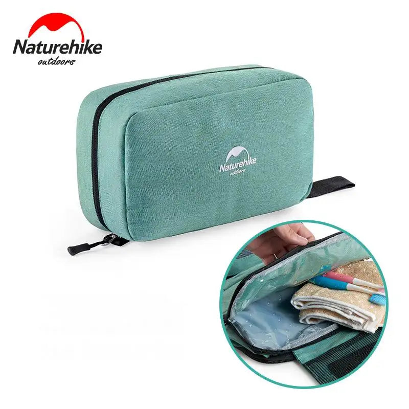 Naturehike Toiletry Bag Sorting Cosmetic Combo Dry Wet Waterproof Washing Bag Toiletry Kit Travel Organizer Camping Make Up S M