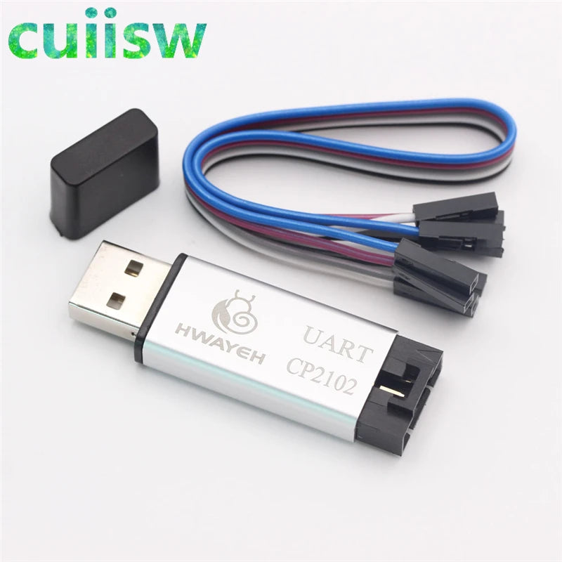 Aluminum shell CP2102 USB 2.0 to TTL UART Module 5Pin Serial Converter STC Replace FT232 Module support 5v/3.3v