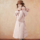 ARTKA 2018 Winter New Women 90% White Duck Down Detectable Fox Fur Pompoms A-line Bandage Thin Long Down Jacket  ZK10173D