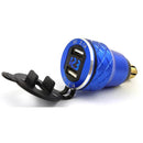 Buendeer For BMW R1200GSA R1200GS Hella DIN Plug Aluminum Dual USB Port Charge Mobile Phone Motorcycle Cigarette Lighter Adapter